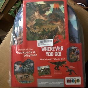 Dinosaur adventure play backpack set from Lakeshore Learning.